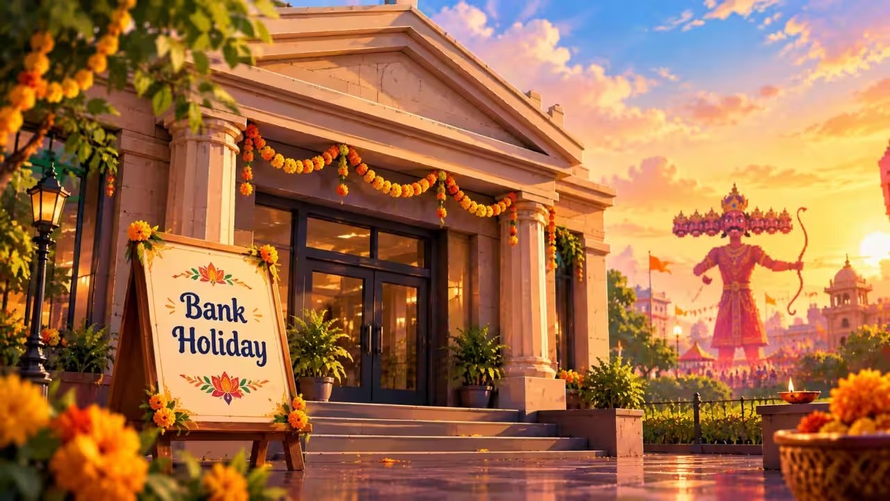 RBI Declares Bank Closures in 27 States for Oct 20‑23 Dussehra and Durga Puja