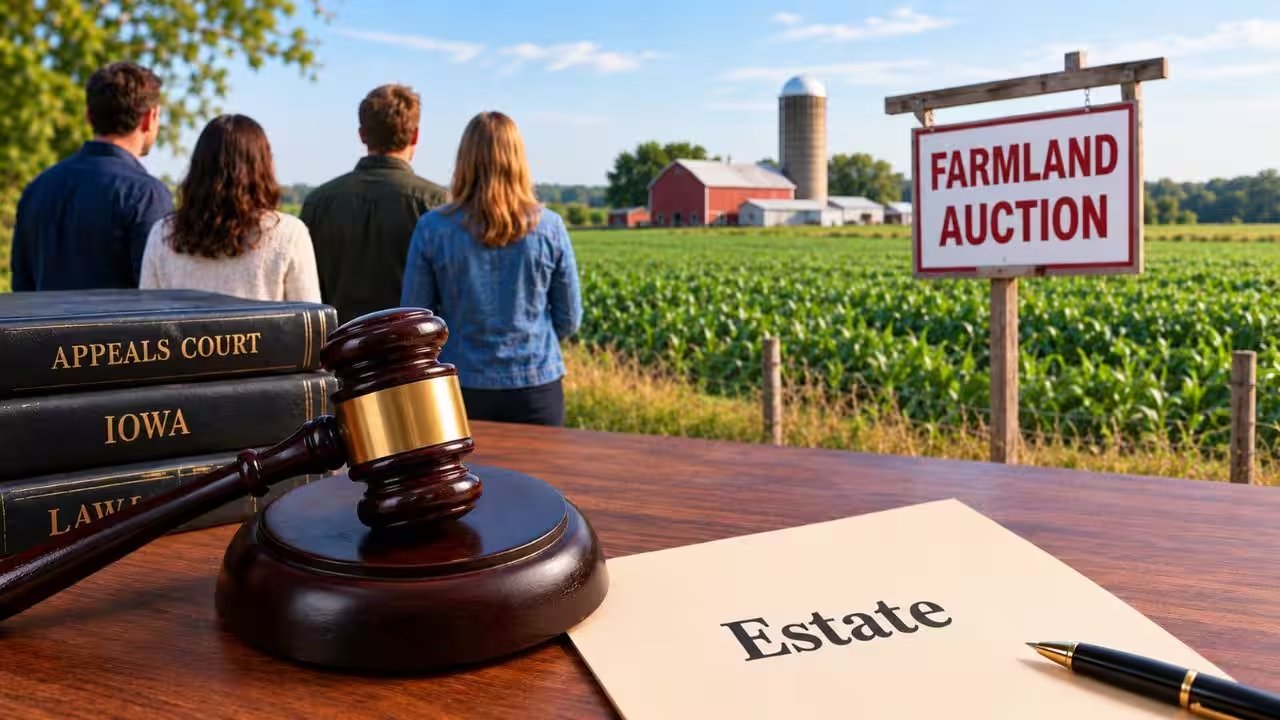 Iowa Court Removes Siblings as Executors Over $1.2 Million Farm Dispute