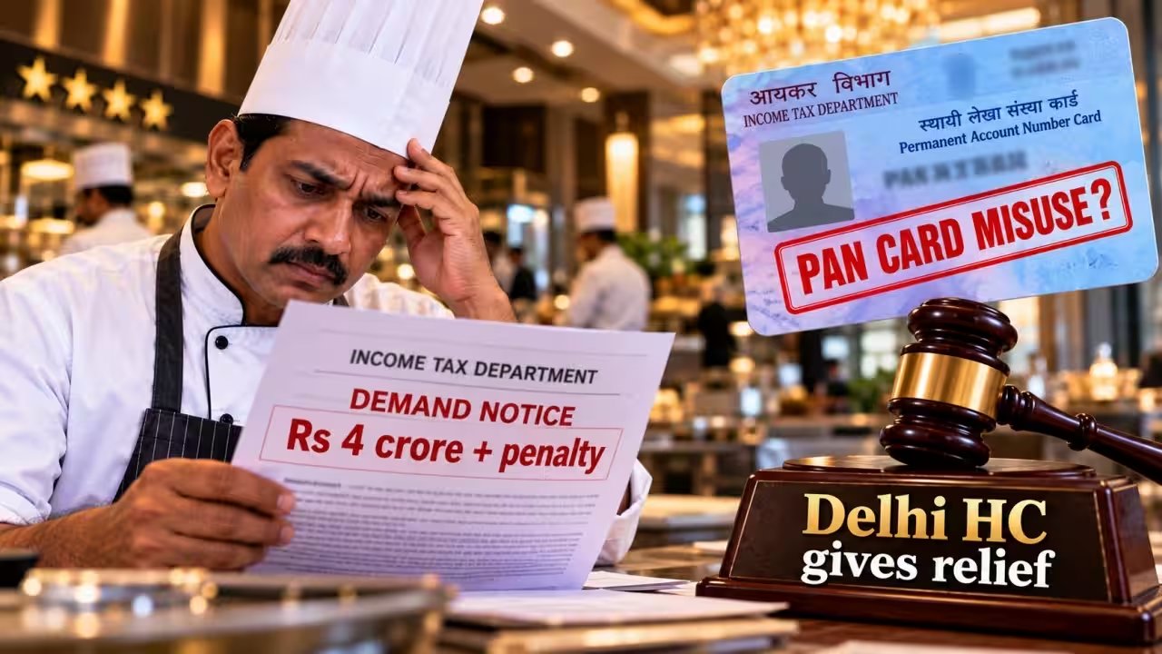 Delhi Cook Wins Rs 4 Crore Tax Demand Verdict Over PAN Misuse