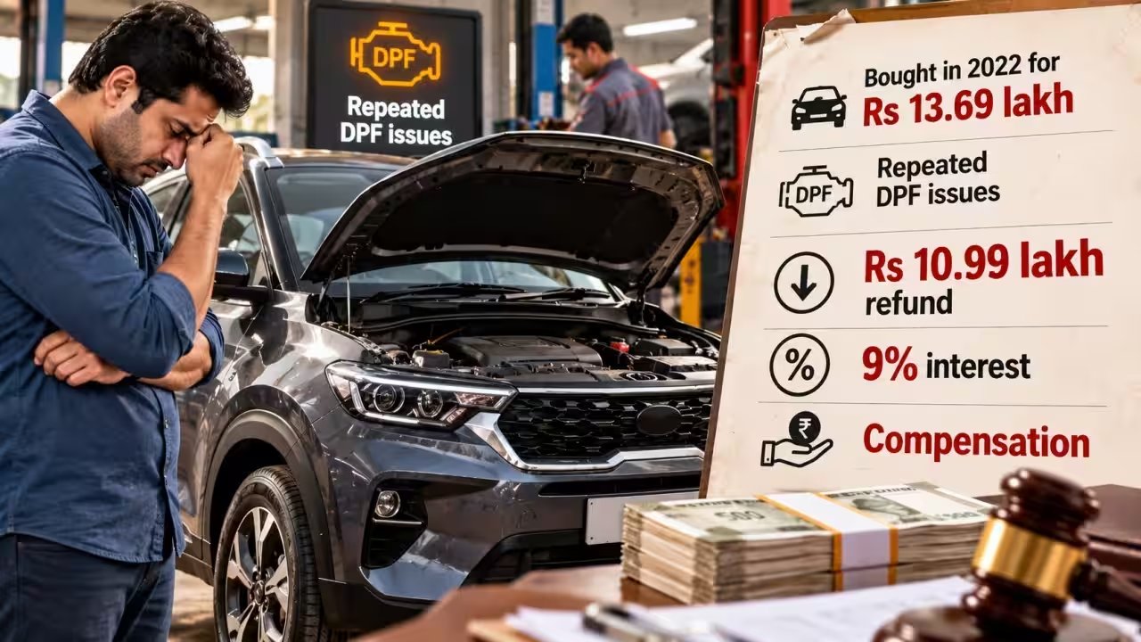 Ravindranath Wins Rs 10.99 Lakh Refund from Kia After DPF Failures