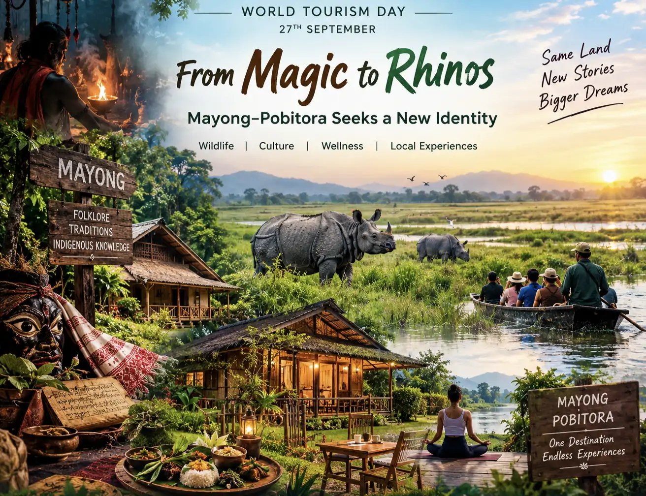 Assam's Mayong Pobitora Unveils New Tourism Plan Centered on Rhino Conservation