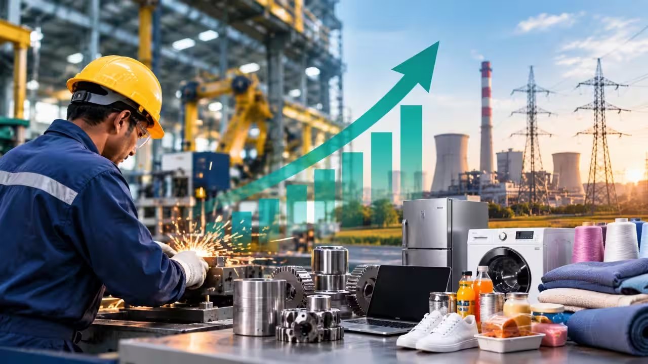 India's Industrial Output Climbs 6.7% in September, Powered by Manufacturing Surge