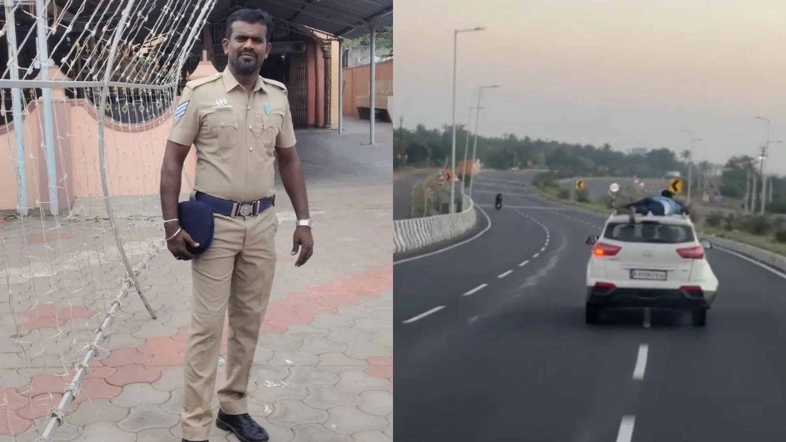 Velmurugan Holds on Smugglers' Car Roof for 40 km, Seizes 200 Kg Gutkha
