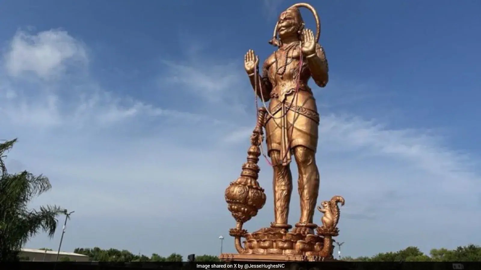 YouTuber Jesse Hughes Calls for Demolition of 90‑Foot Hanuman Statue in Texas