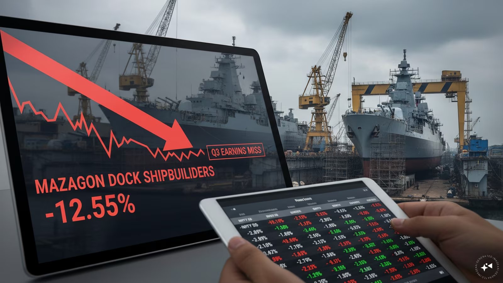 Mazagon Dock Shipbuilders Net Profit Falls 54%, Shares Dip 2%