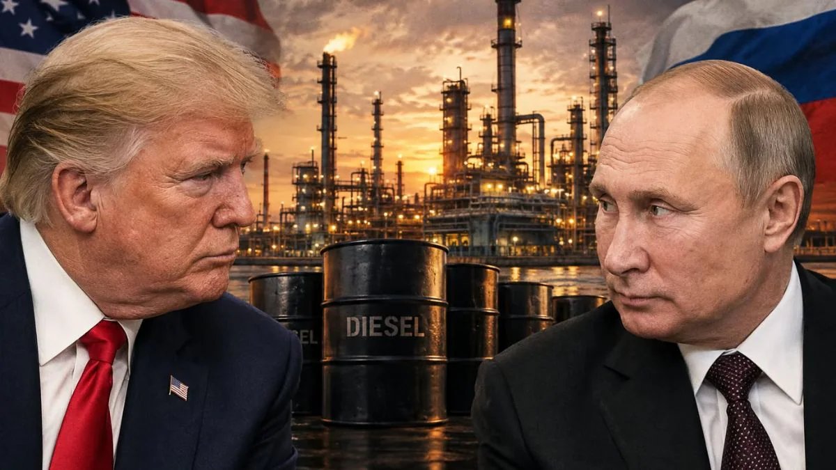 Trump Secures 300,000 Tonnes of Russian Diesel Amid Tariff Threats on India