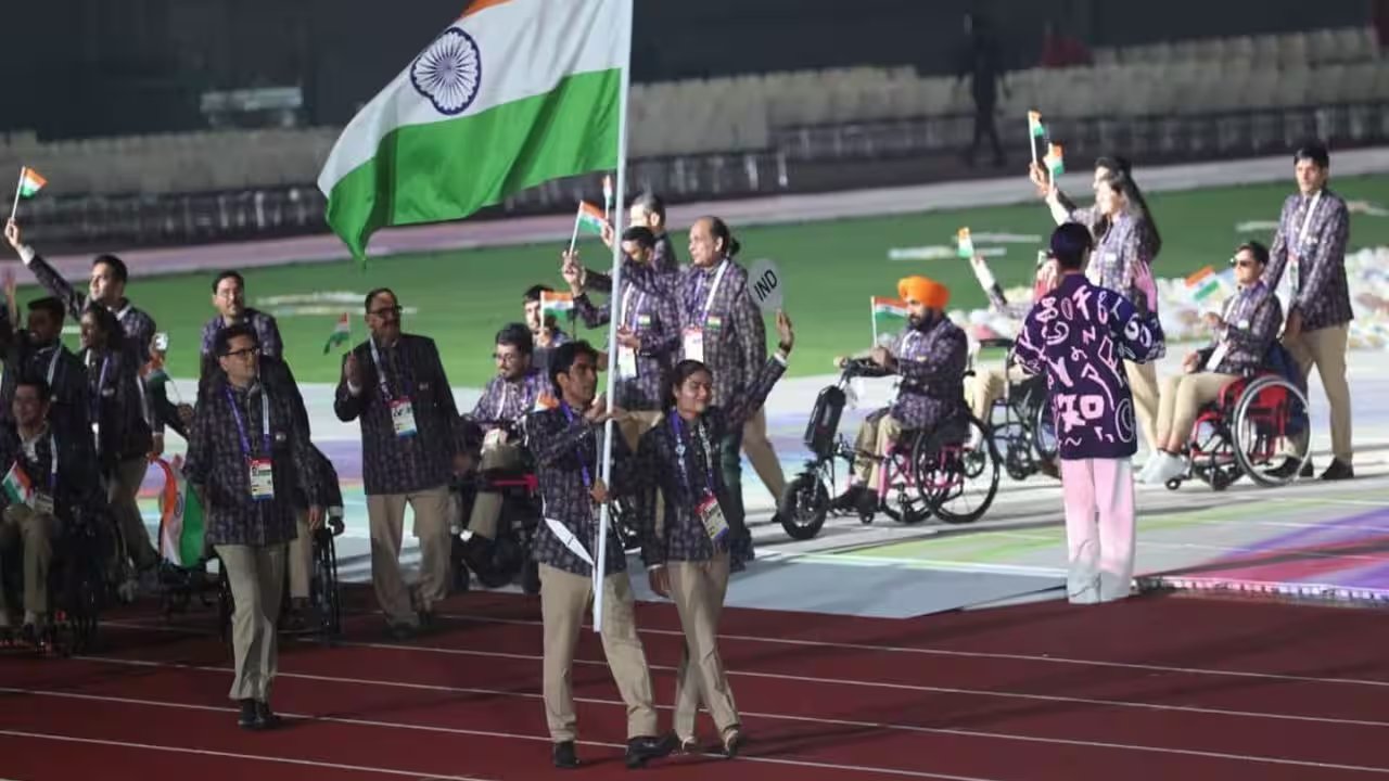 Simran Sharma Leads 281-Member Indian Team Through 5,000-Year Heritage Parade