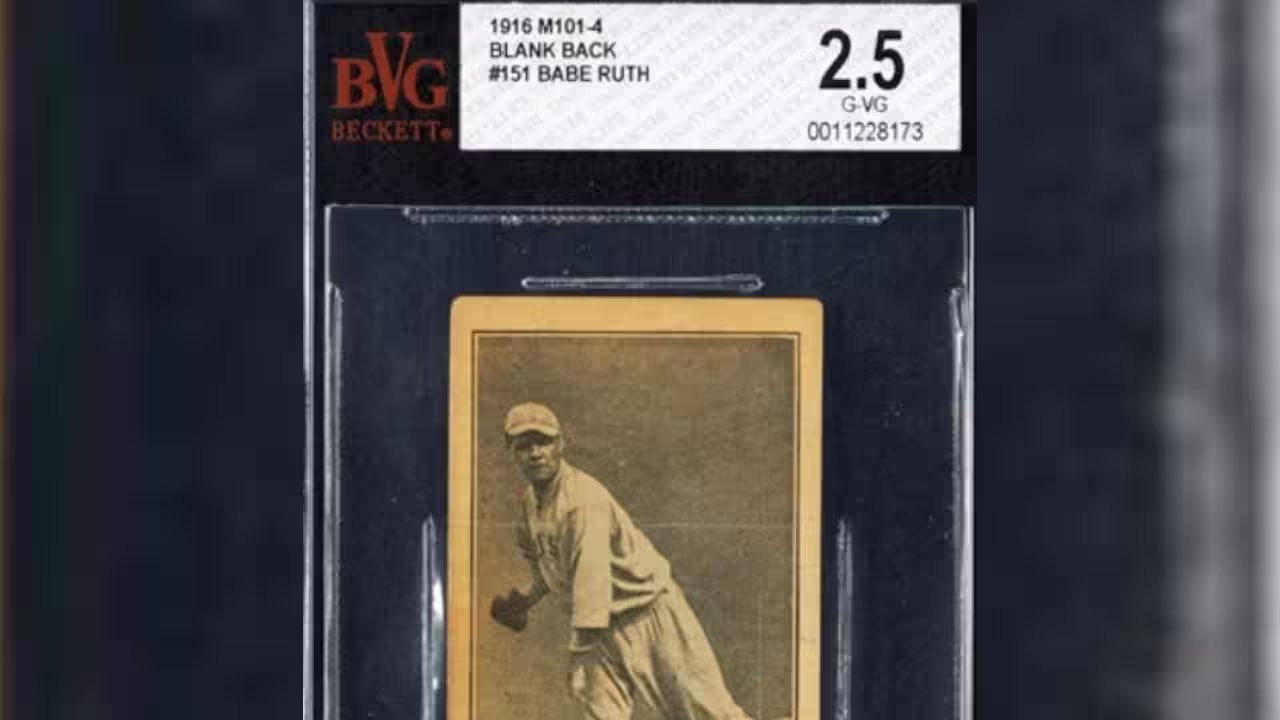 Babe Ruth Card Sells for $130,053 After 27-Year Piano Stash