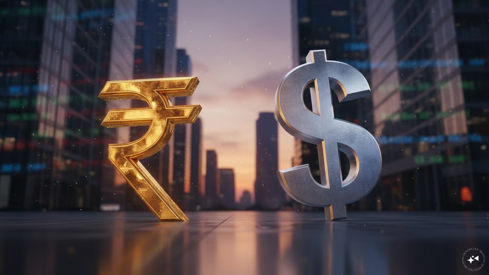 Indian Rupee Drops 12 Paise to ₹95.95 Per Dollar