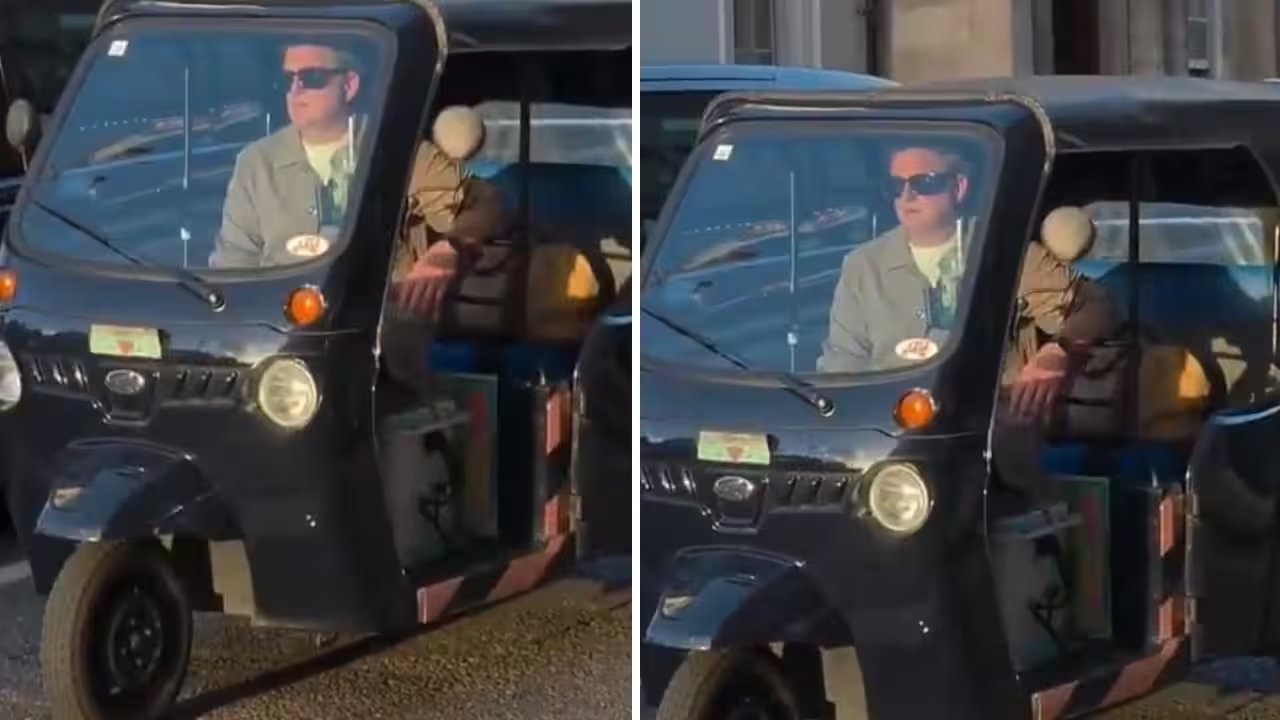 Black Sunglasses: The Bold Accessory That Turned a London Rickshaw into a Fashion Statement