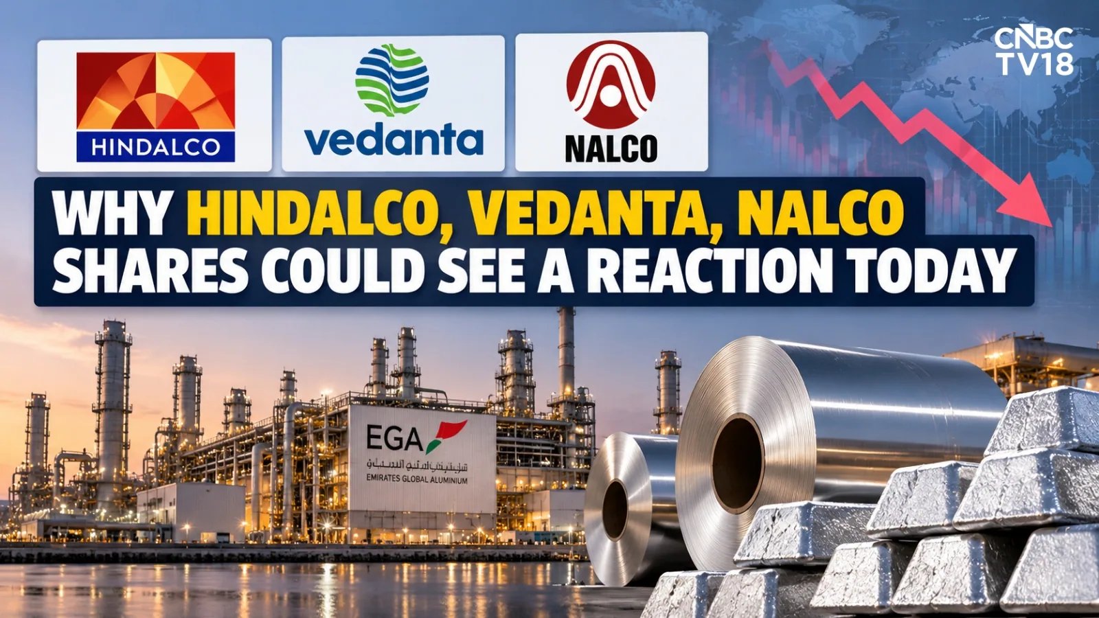 Vedanta Aluminium, Hindalco, NALCO Shares Slide 5% as UAE Smelter Resumes Production