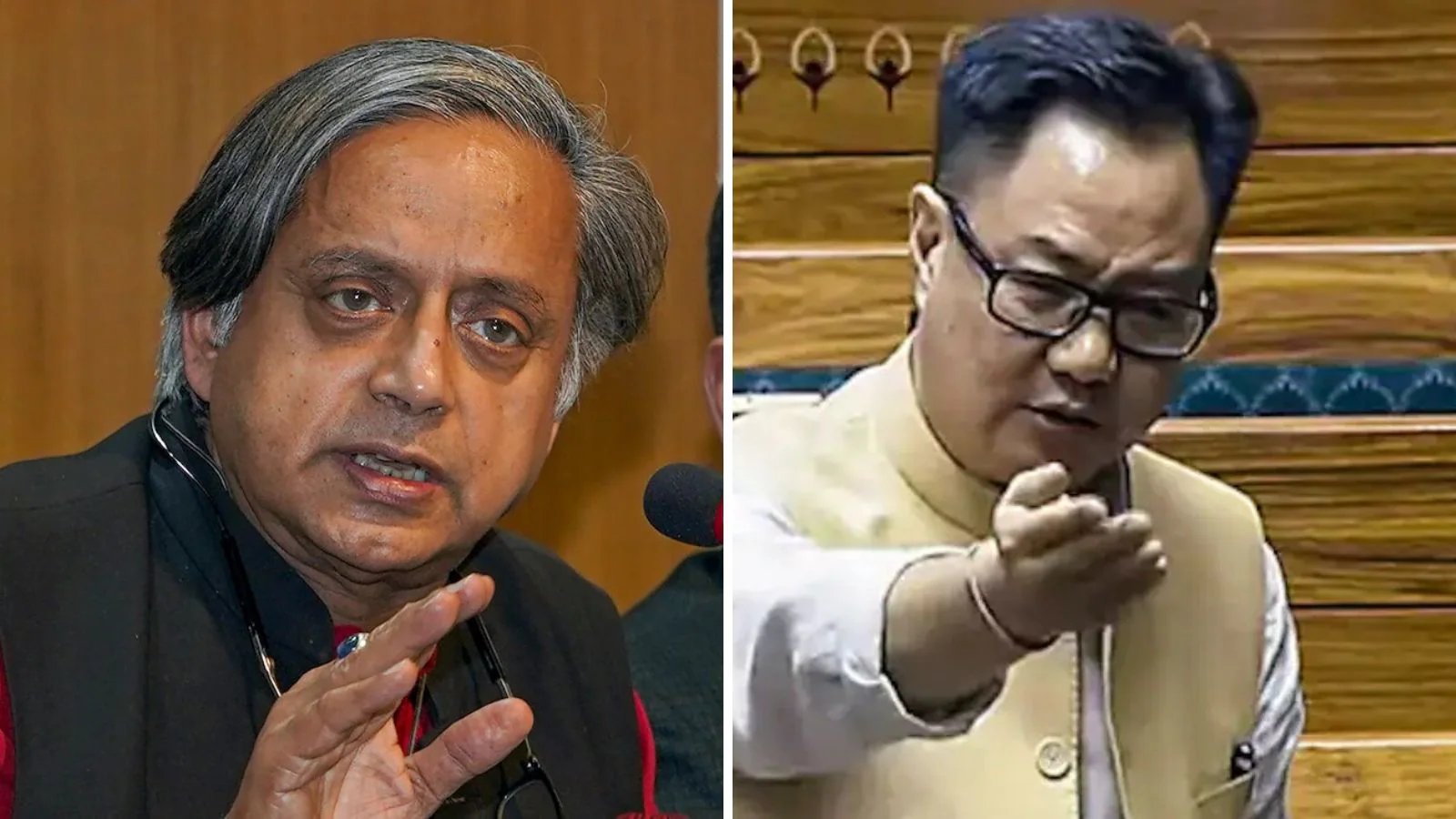 Shashi Tharoor Counters Kiren Rijiju's 'India Is Not Bangladesh' Claim Amid Regime Change Row