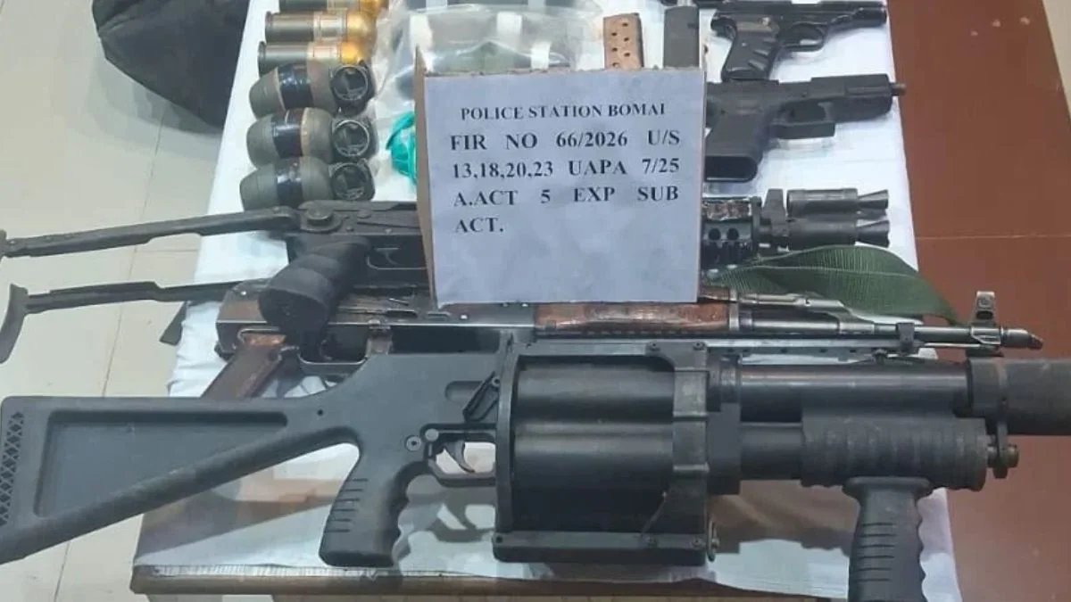 Jammu & Kashmir Police Recover 2 IEDs, 11 Grenades from Sopore Cave