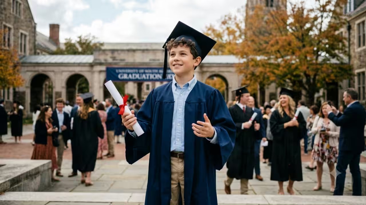Michael Kearney Receives Bachelor’s Degree at Age 10 – Setting Guinness Record
