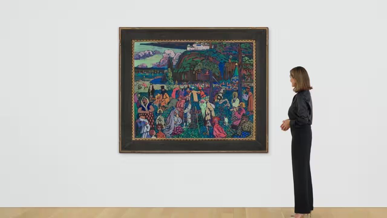 Kandinsky Masterpiece 'Das bunte Leben' Sold for £31.56M After Nazi Looting