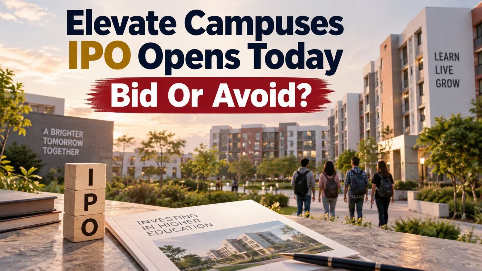 Elevate Campuses Opens ₹2,100 Crore IPO at ₹362, SBI Securities Cautious