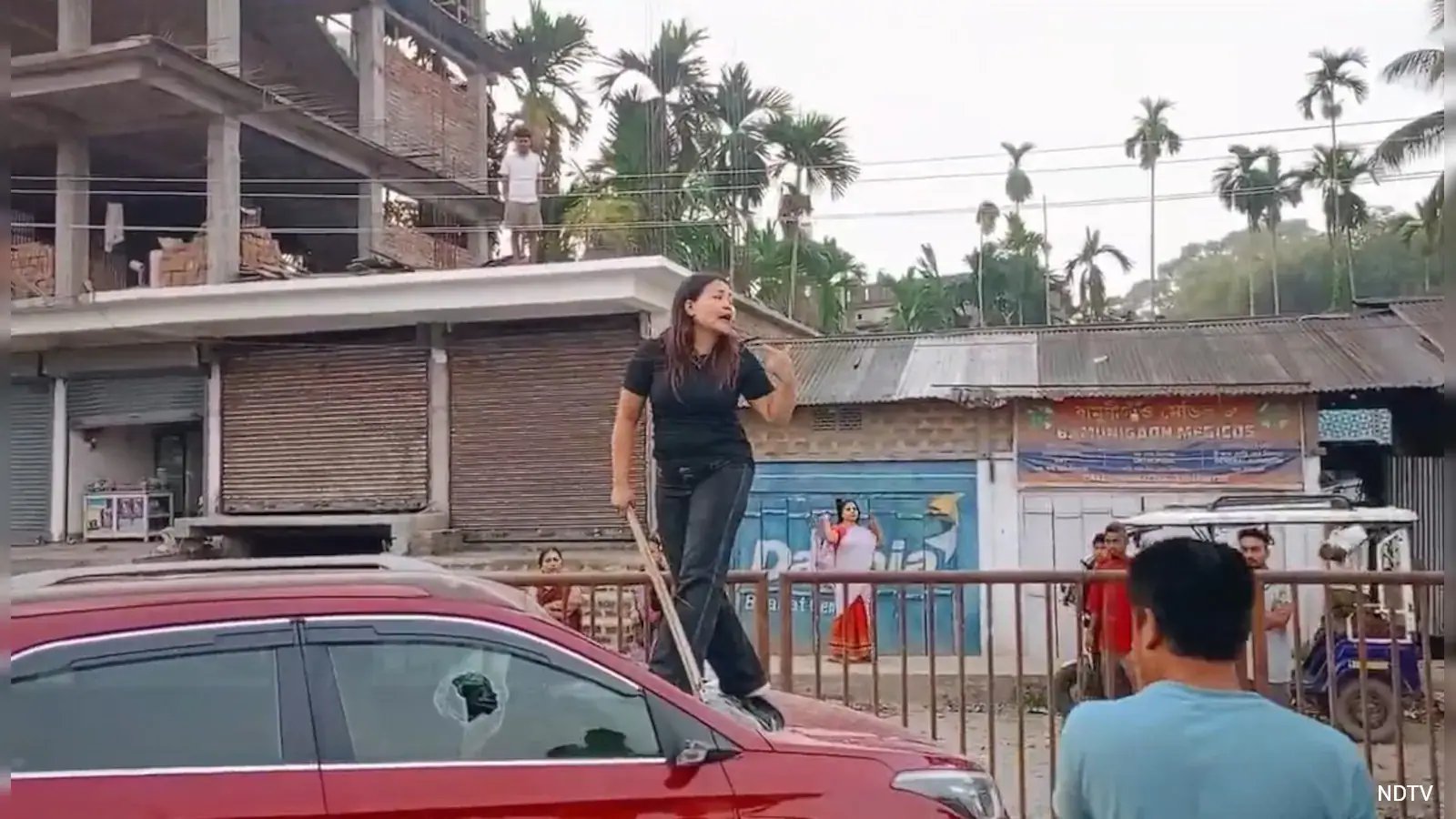 Assam Woman Climbs Car, Police Link Incident to Drug Trade