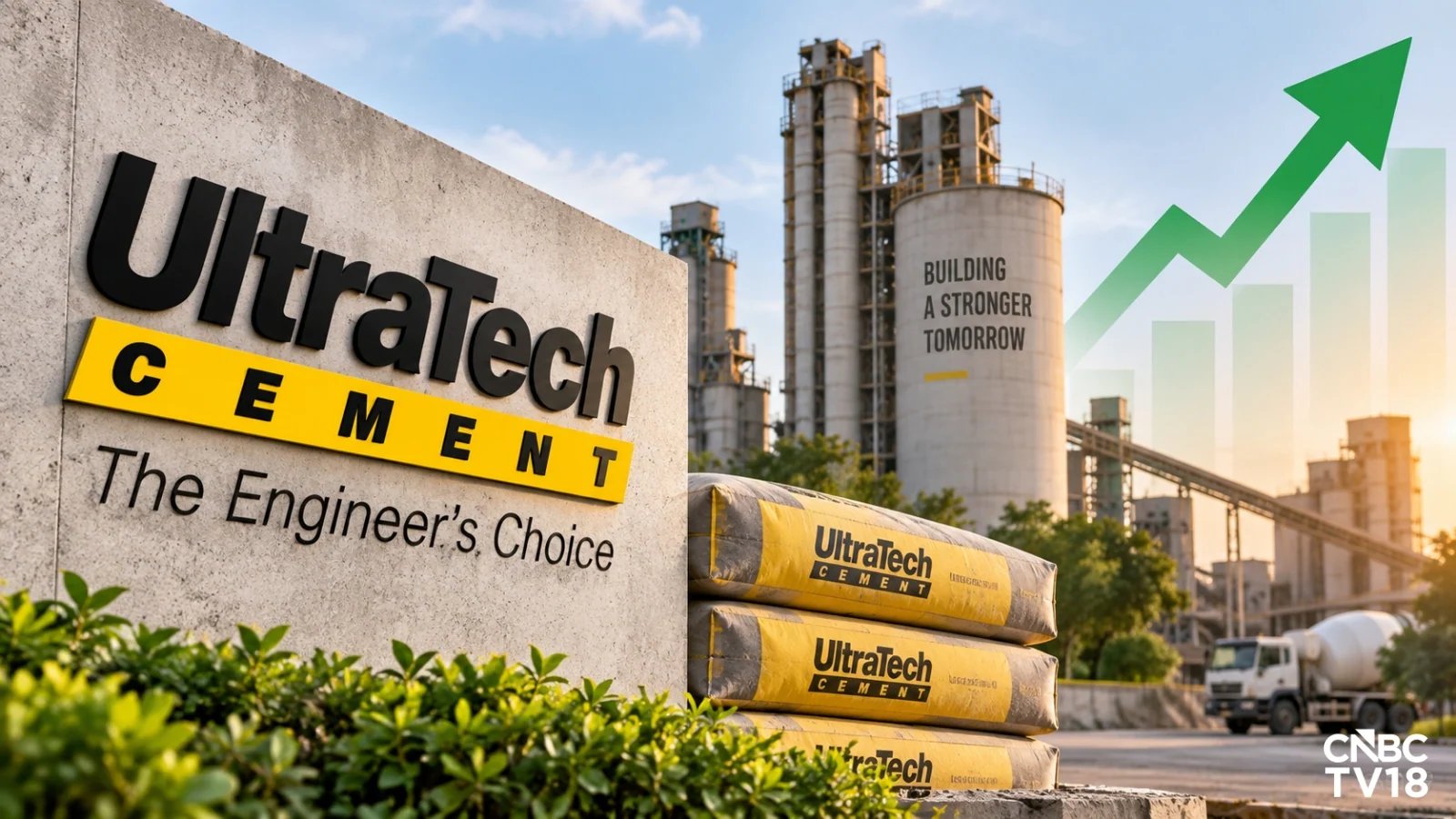 UltraTech Cement Shares Rise 3% as HSBC Sets ₹14,200 Target