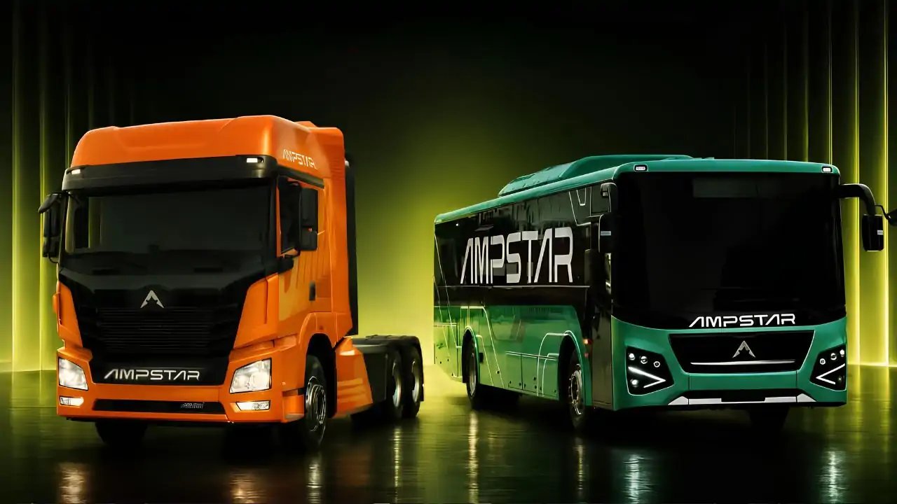 Ampstar Launches 55‑tonne Electric Tractor‑Trailer for Indian Fleet in 2024