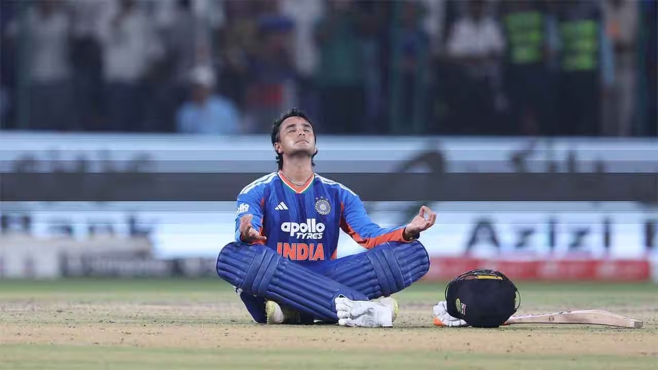 Abhishek Sharma Races to 108 in 34 Balls, Sets New Indian T20I Record